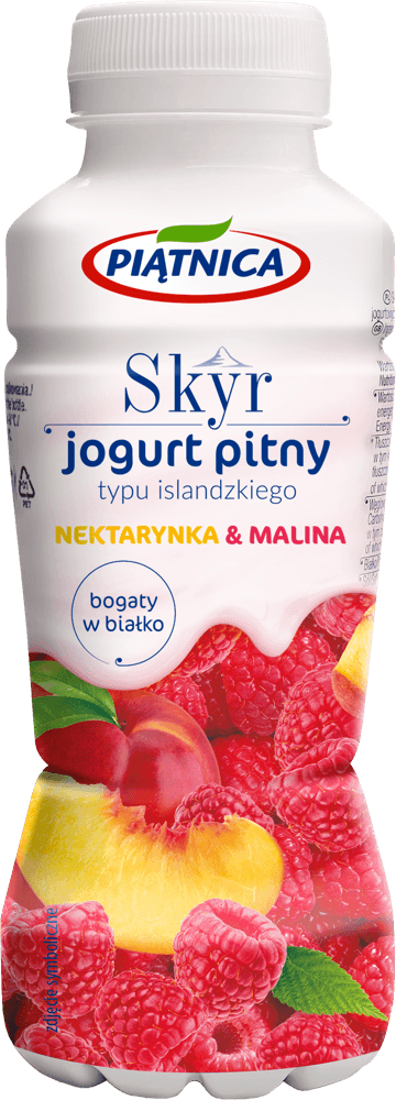 Skyr pitny nektarynka i malina