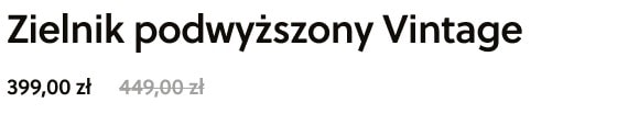 Nazwa produktu i cena złożone krojem Soleil