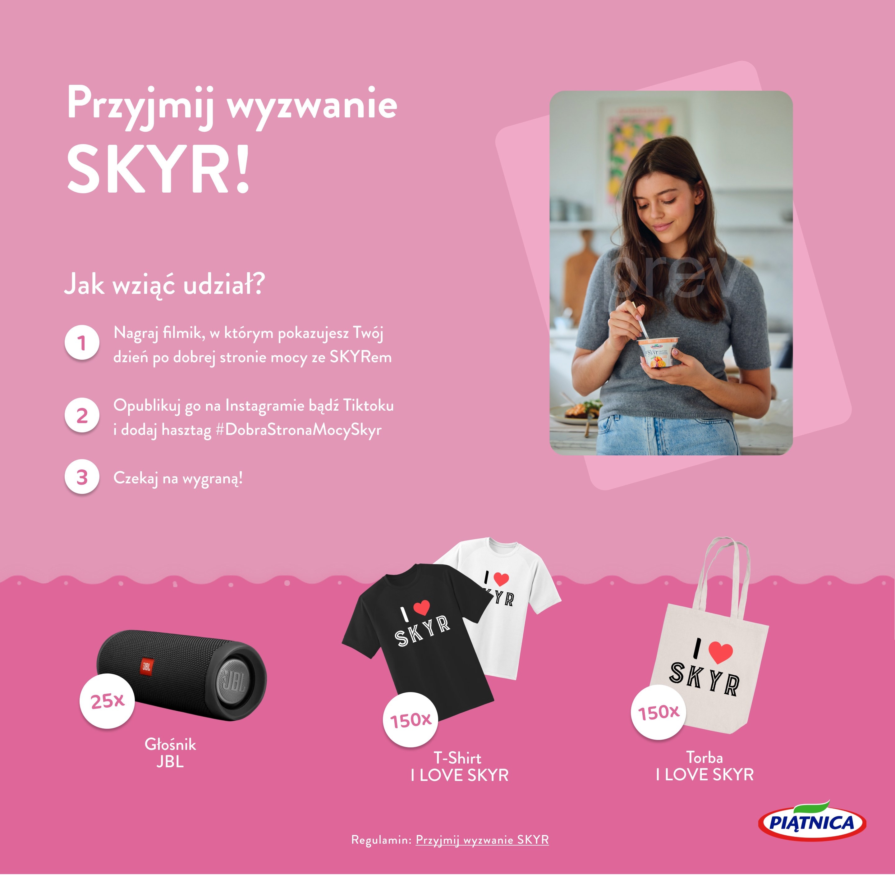 Sekcja konkursu z krokami i nagrodami